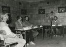 Przedstawienie teatralne „Proces Władysława Frasyniuka” w kościele pw. św.  Wawrzyńca we Wrocławiu, 3  czerwca 1985 r. Foto ze zbiorów Zakładu Narodowego im. Ossolińskich
